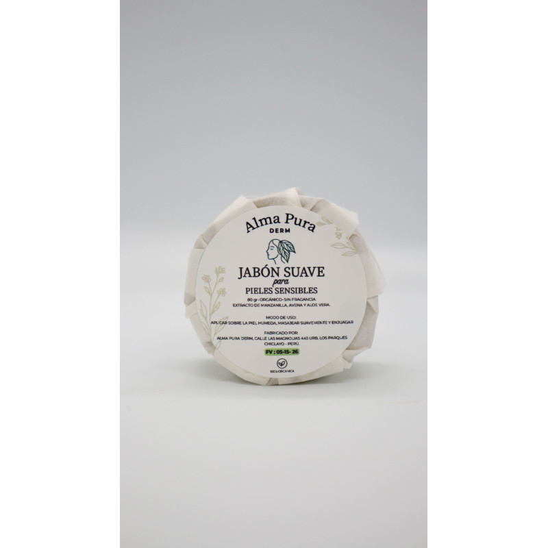 Jabon suave para pieles sensibles 80 gr